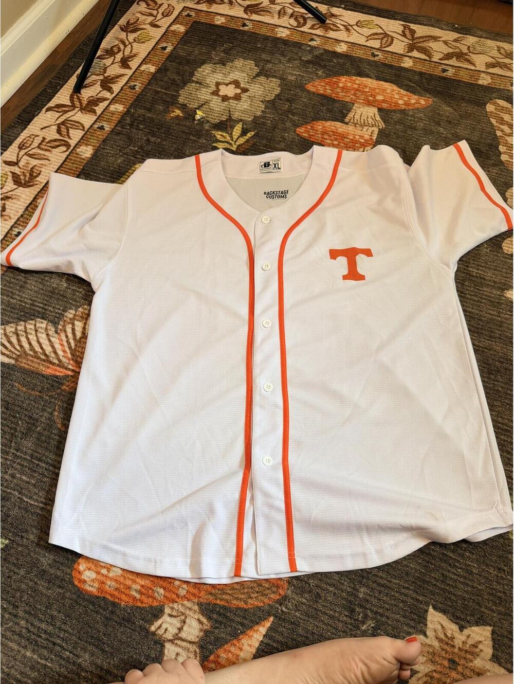 Morgan Wallen Tennessee Volunteers Custom Baseball Jersey XL White Orange